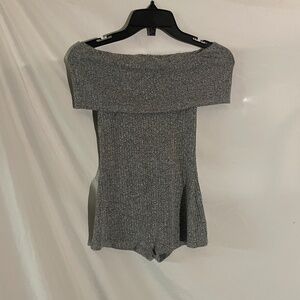 Off-the-shoulder romper